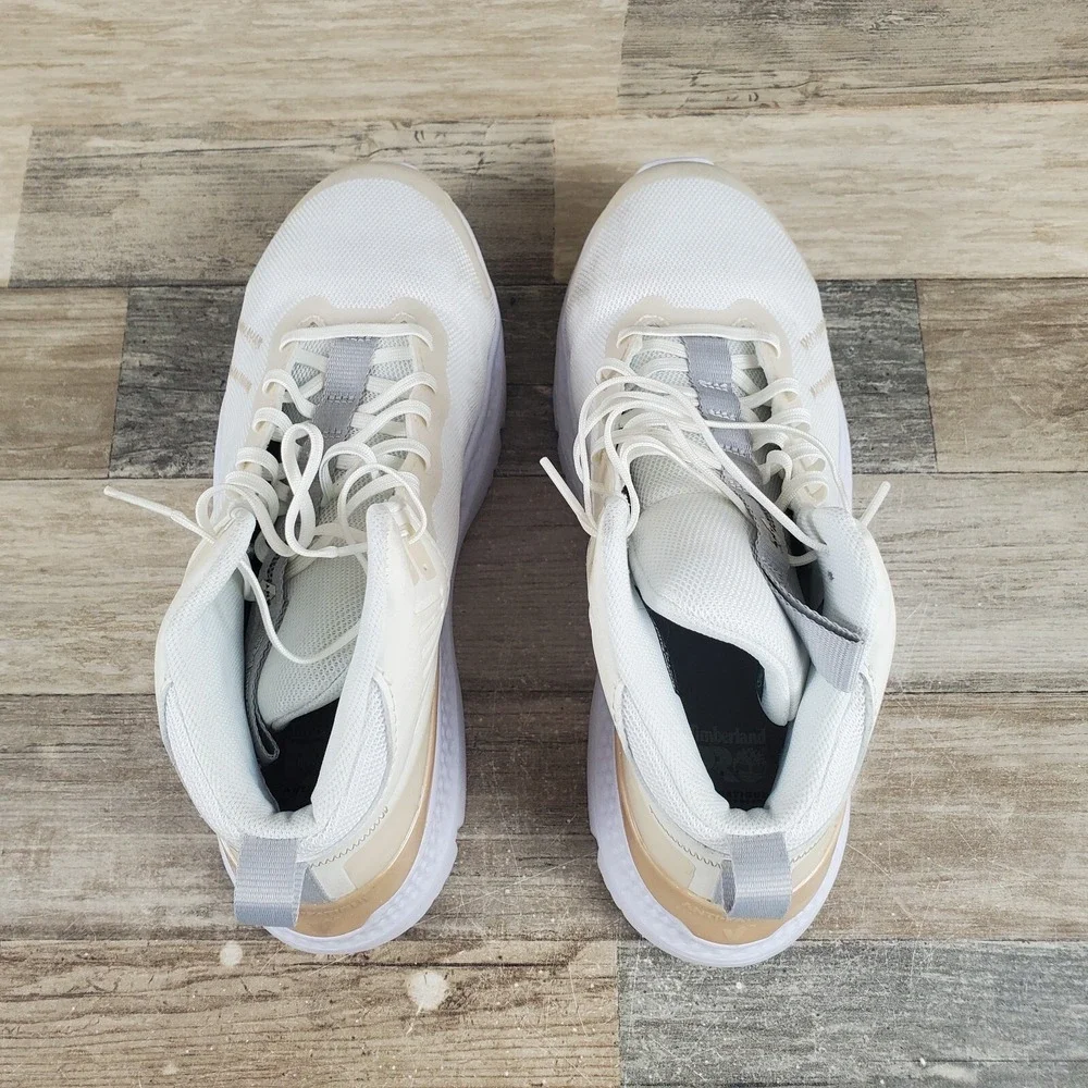 Timberland PRO Setra Mid Womens Work Shoes Sz 8.5 M Safety Toe Tan Champagne